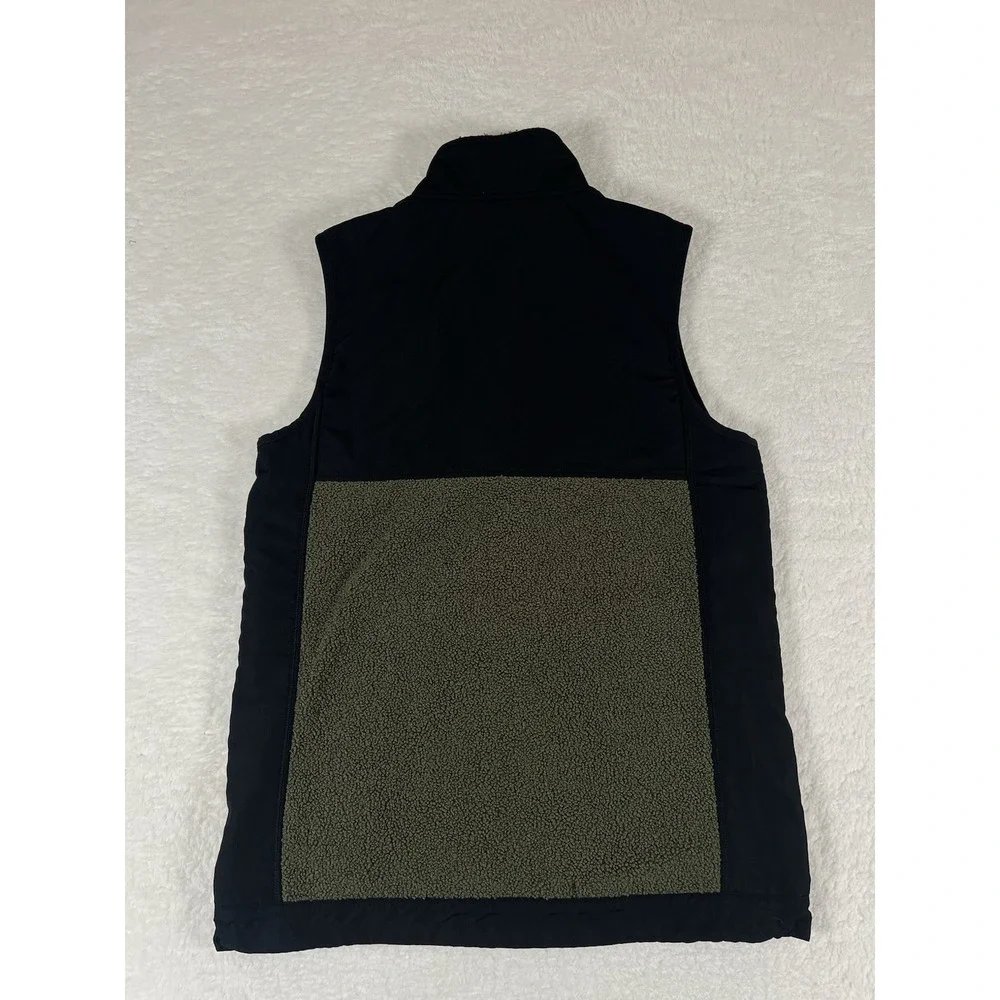 Under Armour Mission Boucle Green Fleece Full Zip Mock Sherpa Vest Men's‎ Small